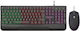 Spacer Invictus Set Gaming Tastatură cu Iluminare RGB și Mouse (Engleză SUA)