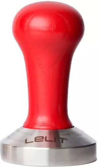 Lelit Tamper with Flat Surface 58mm in Red Colour