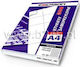 Emerson 100τμχ Kleine Klebeetiketten in Weißes Farbe 52.5x29.6mm