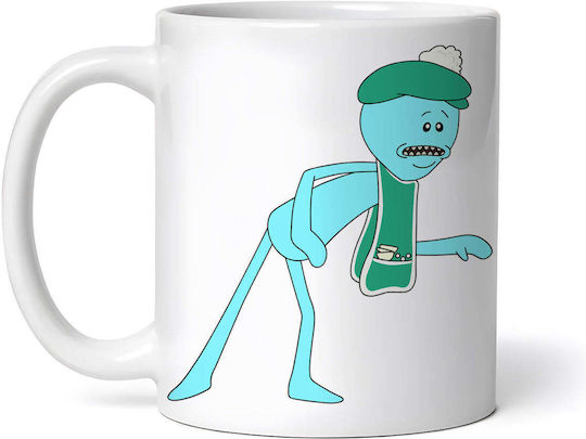 Rick And Morty Meeseeks And Destroy Cană Ceramică Albă 330ml