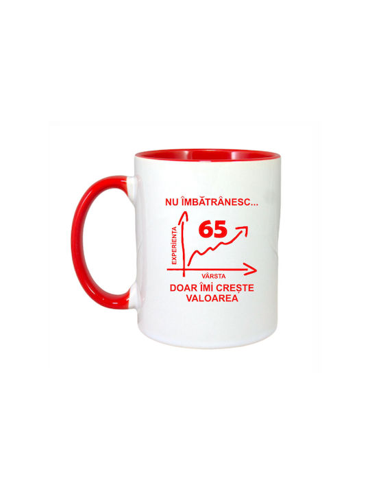 Cană Ceramică Roșie 330ml