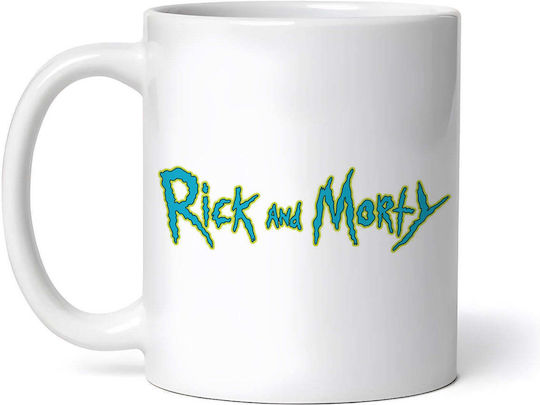 Rick And Morty Logo Cană Ceramică Albă 330ml Personalizată