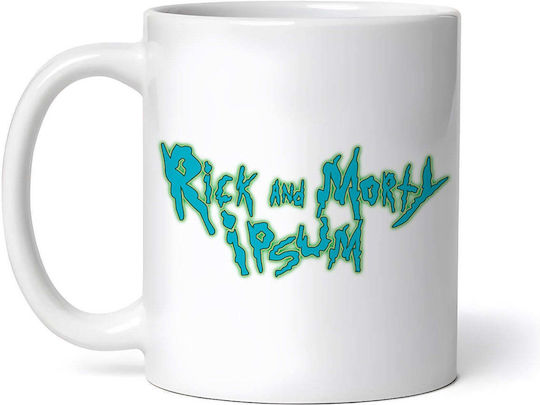 Rick And Morty Ipsum Cană Ceramică Albă 330ml (Personalizat)