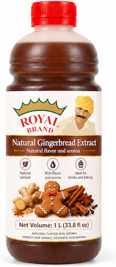 Εκχύλισμα Gingerbread 15% 1l Καφέ Επιδόρπια Ζαχαροπλαστική Royal Brand
