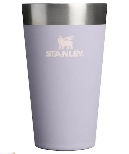Stanley Adventure Stacking Чаша Термос Неръждаема стомана 470ml Purple Dust с Сламка и Дръжка