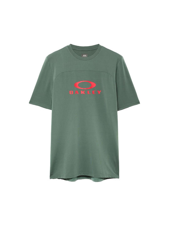 Oakley Tricou De Ciclism Cu Mâneci Scurte Pentru Bărbați Verde