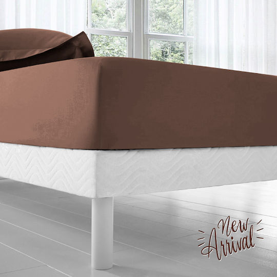 Isadore Lorraine Love Your Чаршаф Полудвойно с Еластична лента 120x200+30ек. Chocola 102