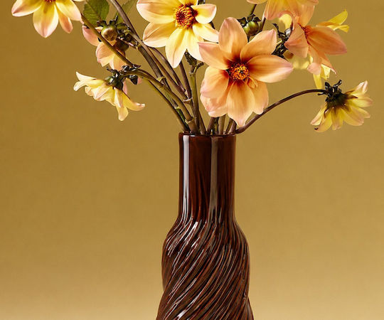 Kaemingk Dekorative Porzellanvase Braune Abmessung 16,5xY40cm