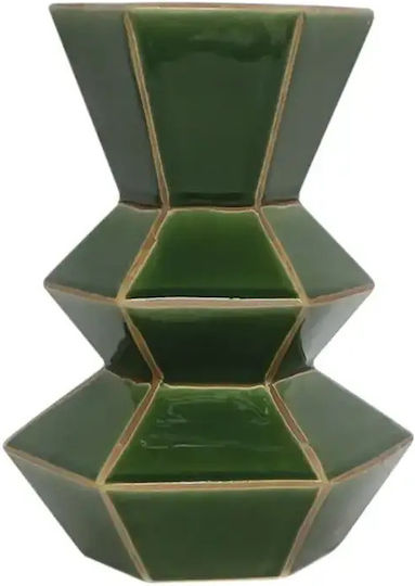 Selected by Pragmatic Vază Ceramică Verde 18.5x17xÎnălțime 24.5cm