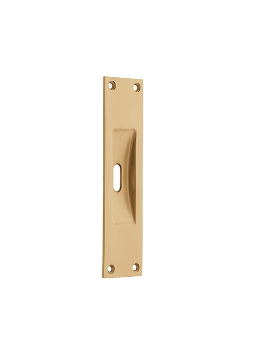 Zogometal 230 Goldene Türdrücker mit Loch 40mm 230-10