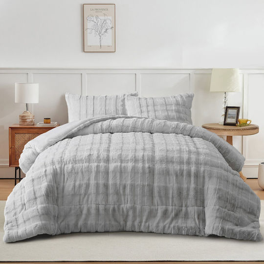 Liolios Home Комбинирано одеяло King Size 260x240см Tokyo Сиво