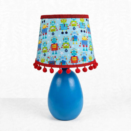 Kinder Tischlampe Nachttischlampe Maße Blau 35x20x18cm