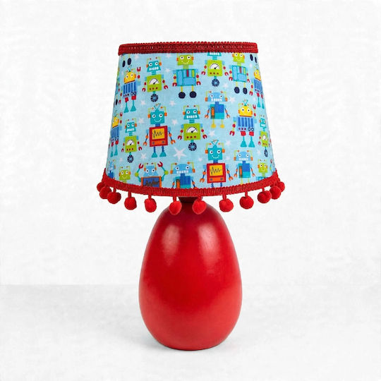 Kinder Tischlampe Nachttischlampe Maße Rot 35x20x18cm