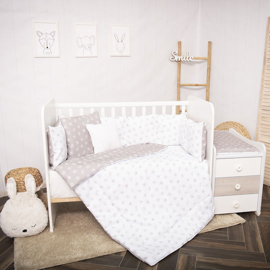 Lorelli Crib Set Abstract Leaves Lorelli Crib Set Abstract Leaves