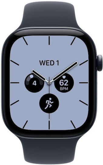 Apple Apple Watch Series 12 Cellular Keramik 43mm Wasserdicht mit Elektrokardiogramm Nachtblau Keramik mit Marineblauem Sportarmband M/L