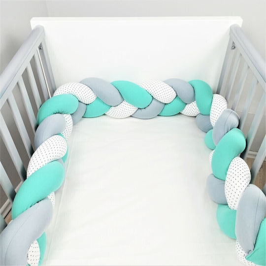 Baby Star Crib Bumper Braided Inside D047-xl-m 47x47cm D047.ME-G-L.XL