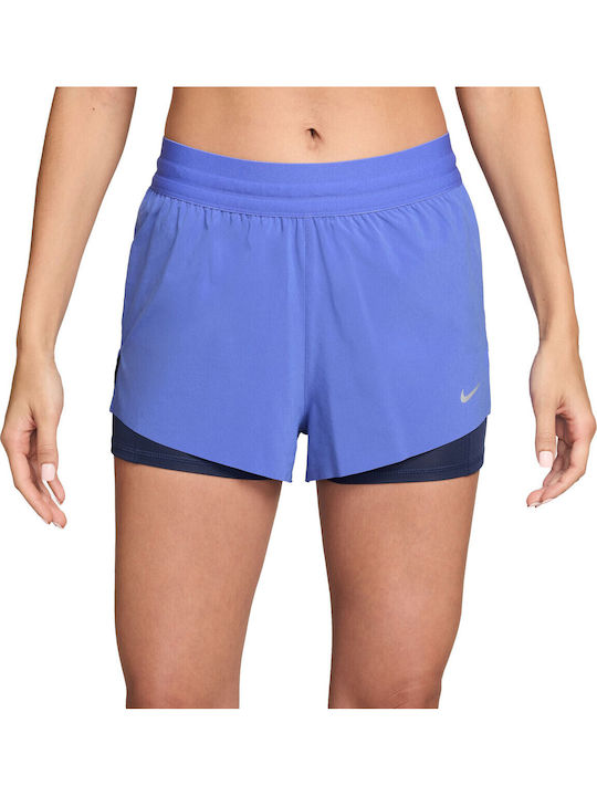 Nike Swift Дамско спортно шорти Dri-Fit Лилаво