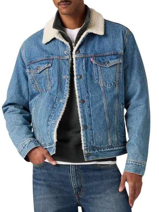 Levi's Levi's 3 Sherpa Trucker Herren Jacken Blau