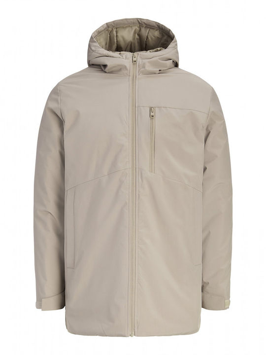 Χειμωνιάτικο Μπουφάν Παρκά Μπεζ