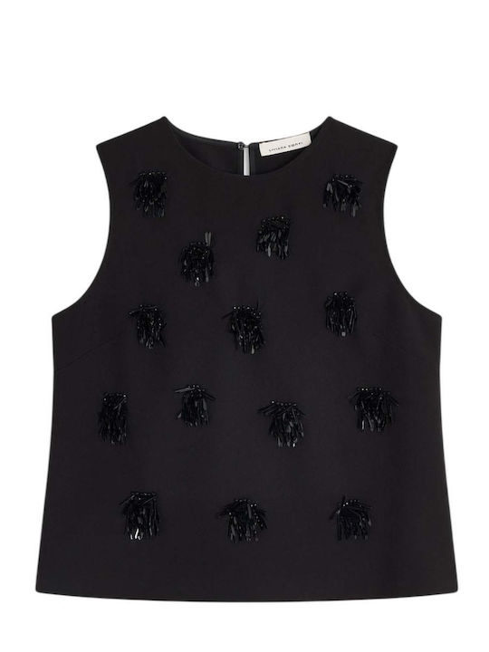 Bluza Damă Fără Mâneci Neagră