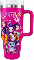 DMT Παγούρι Θερμός K-Pop Demon Hunters Non Spill 1200ml Ροζ DMT Παγούρι Θερμός K-Pop Demon Hunters Non Spill 1200ml Ροζ