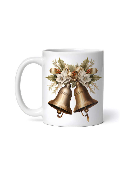 Ornament Clopoțel De Crăciun Cană Ceramică Clopoței 330ml Cu Personalizare