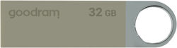 GoodRAM Uun2 32GB USB 2.0 Ασημί