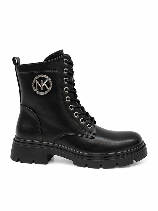 Plato Stiefeletten Damen Schwarz