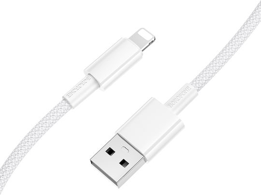 Borofone Source USB-A to Lightning Cable Λευκό
