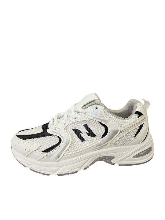 Adidași Chunky Pentru Femei Albi m600-negru/Alb