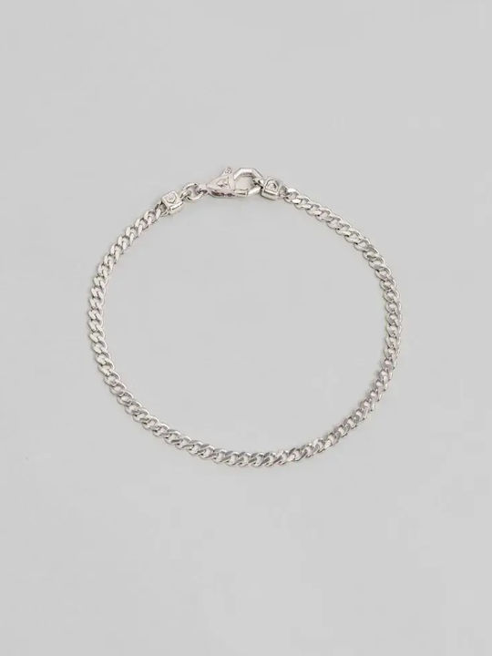 SteweHome Men's Silver Hand Chain
