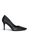 Spitze Zehen Pumps mit Stiletto Absatz Schwarz