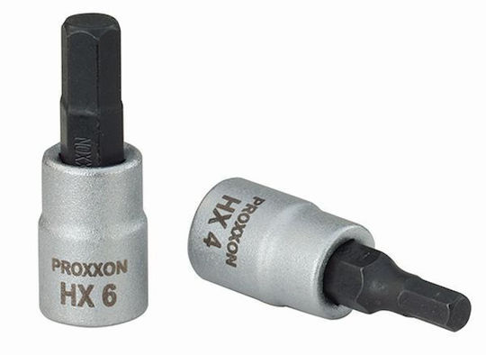 Proxxon Ключов Гайка с Връх Ален и Каре Приемник 1/4'' Размер H2
