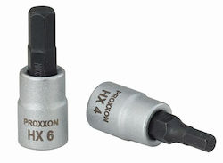 Proxxon Bit Socket with Allen Tip and 1/4'' Drive Size H8