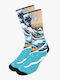 Great Wave Mehrfarbige Socken