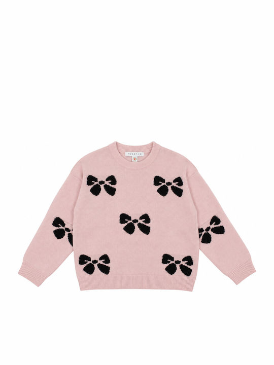 Kinderoberteile Langärmelig Pullover Farbe Rosa
