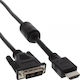 InLine DVI-Kabel DVI-D Stecker - HDMI Stecker 1m Schwarzes 17661