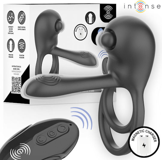 Intense Vibrations Penisring Silikon Schwarz D-245701