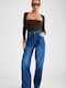Women's Jean Pants in Balloon Leg Style
