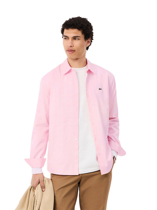 Lacoste Langärmeliges Herrenhemd Rosa