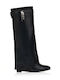 Damenstiefel mit Hohem Absatz Schwarz