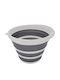 Alpina Laundry Basket Plastic Collapsible 36x32.5x24.5cm Grey