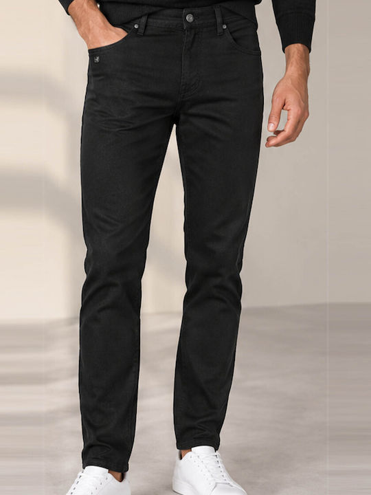 Karl Lagerfeld Men's Regular Fit Black Jeans Pants