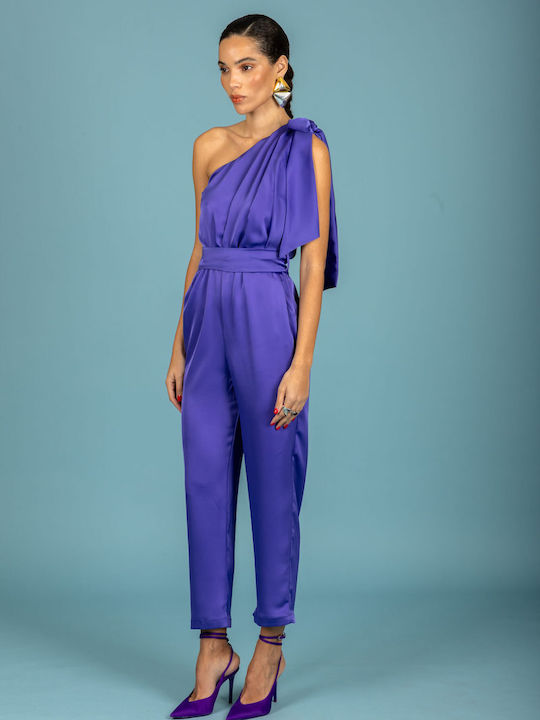 Damenteilose Jumpsuit Lila 131-21499-Lila (156)