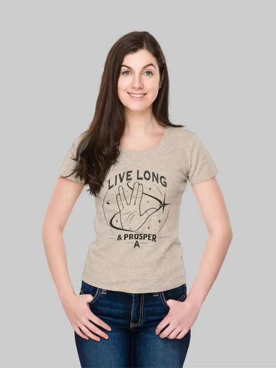 Live Long & Prosper Дамска T-shirt Натурален
