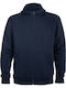 Montblanc Herren Fleecejacke mit Kapuze Marineblau