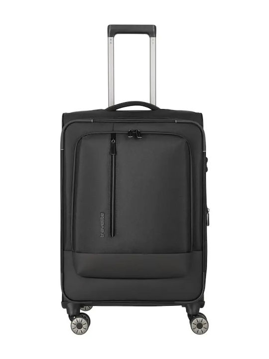 Travelite Mittlerer Reisekoffer Schwarz Höhe 66cm
