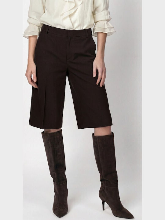 Damen Bermudas Schwarz Kaffee
