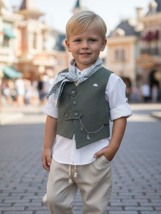 Mi Chiamo Taufkleidung Für Jungen Grüner Anzug ...