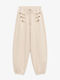 Women's Fabric Trousers Beige